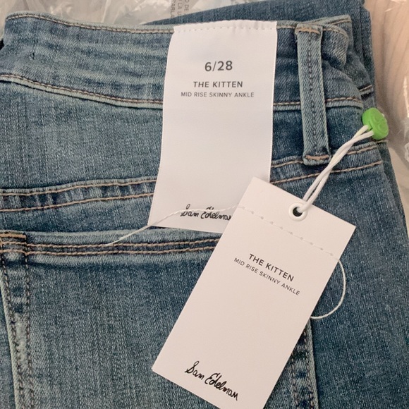 Sam Edelman The Kitten Mid rise skinny ankle Jeans size 8 28 - Picture 6 of 6
